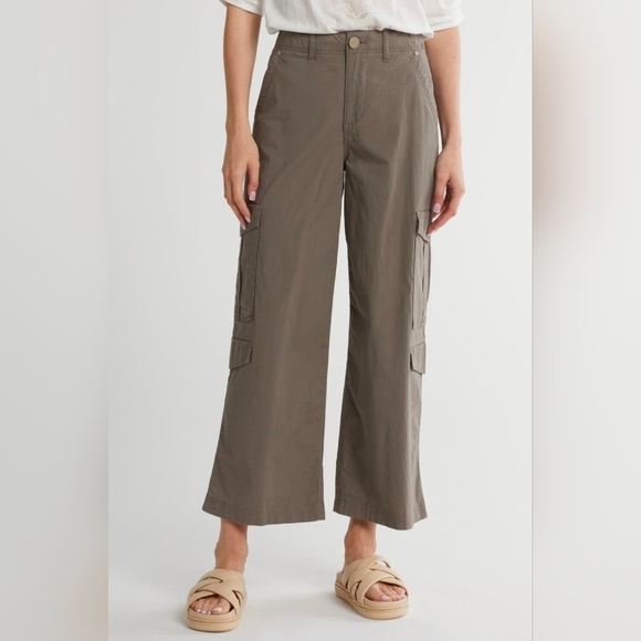 Democracy Pants - Democracy ab technology skyrise poplin green cargo pants size 16